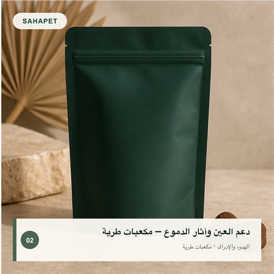 تصميم عبوة دعم العين وآثار الدموع – مكعبات طرية بعلامة Sahapet